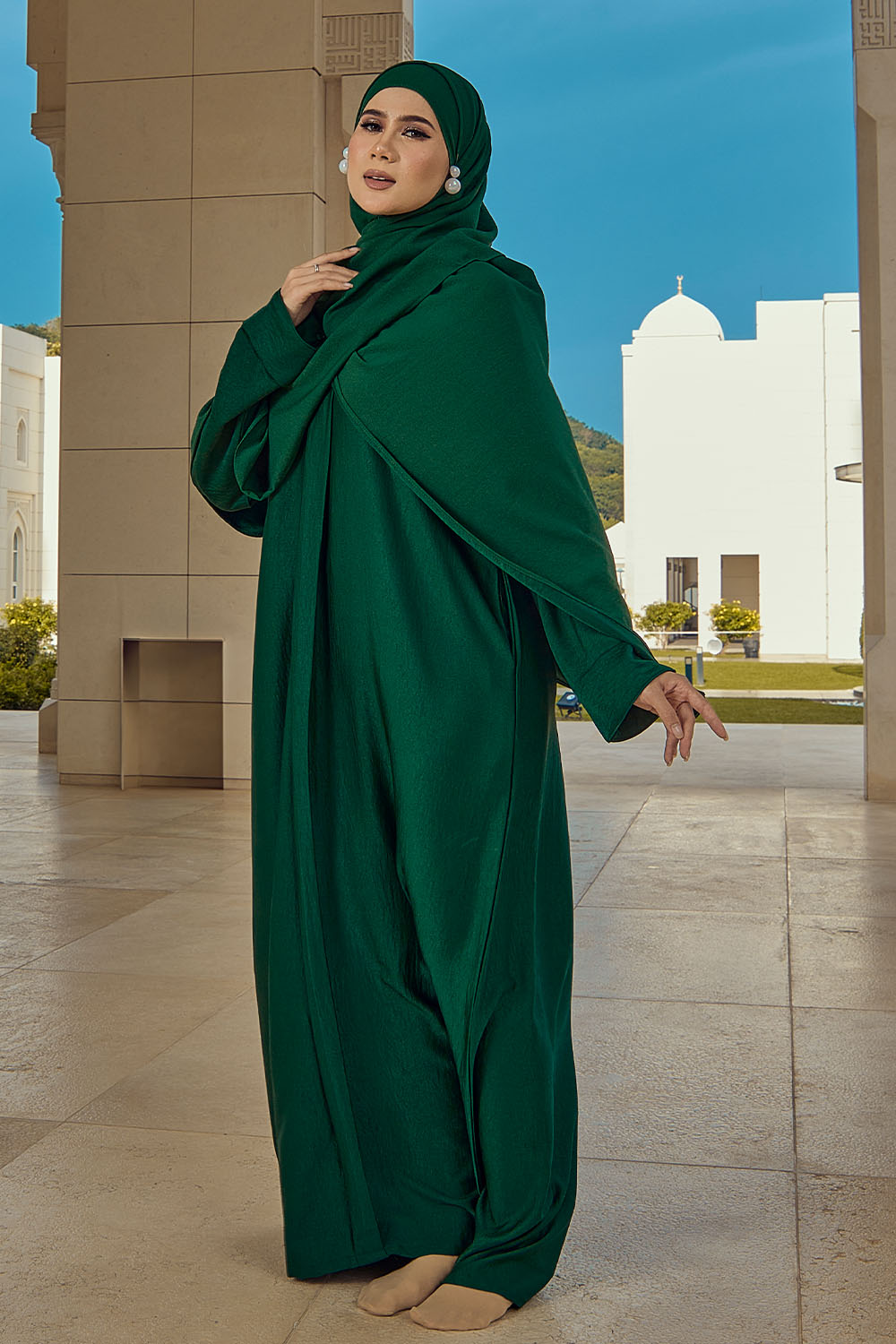 Abaya Aisyah - Emerald Green